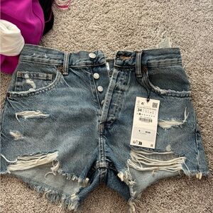 Zara denim shorts